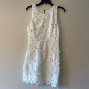 Brand new! ASTR THE LABEL, white lined lace overlay dress, medium